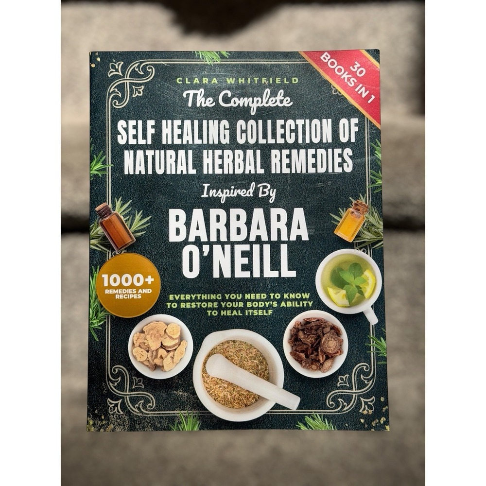 NEW Herbal Remedies Book Clara Whitfield Inspired by Barbara O'Neill 1000 Recipe